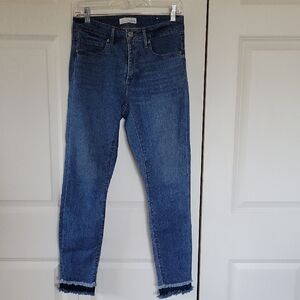 LOFT Mid-Wash Blue Ankle Jeans